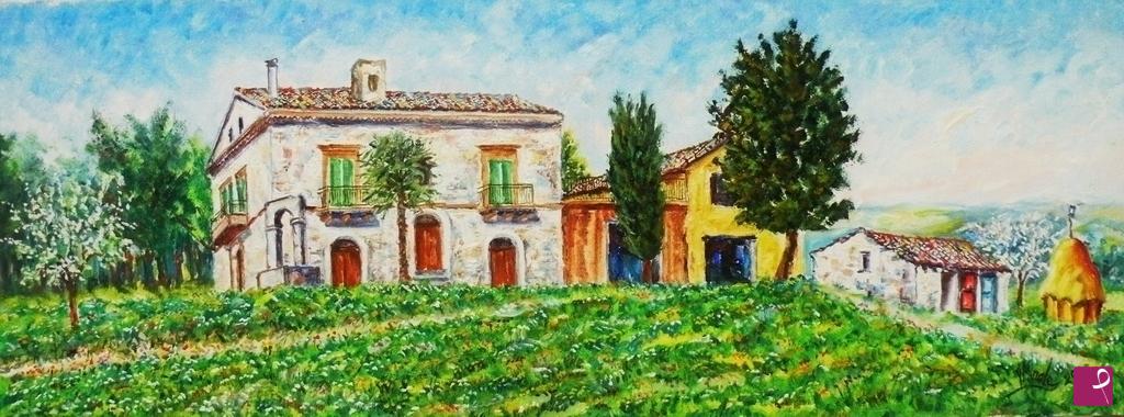 quadri in vendita online - ATESSA- RUSTICO A FONTEGRUGNALE 