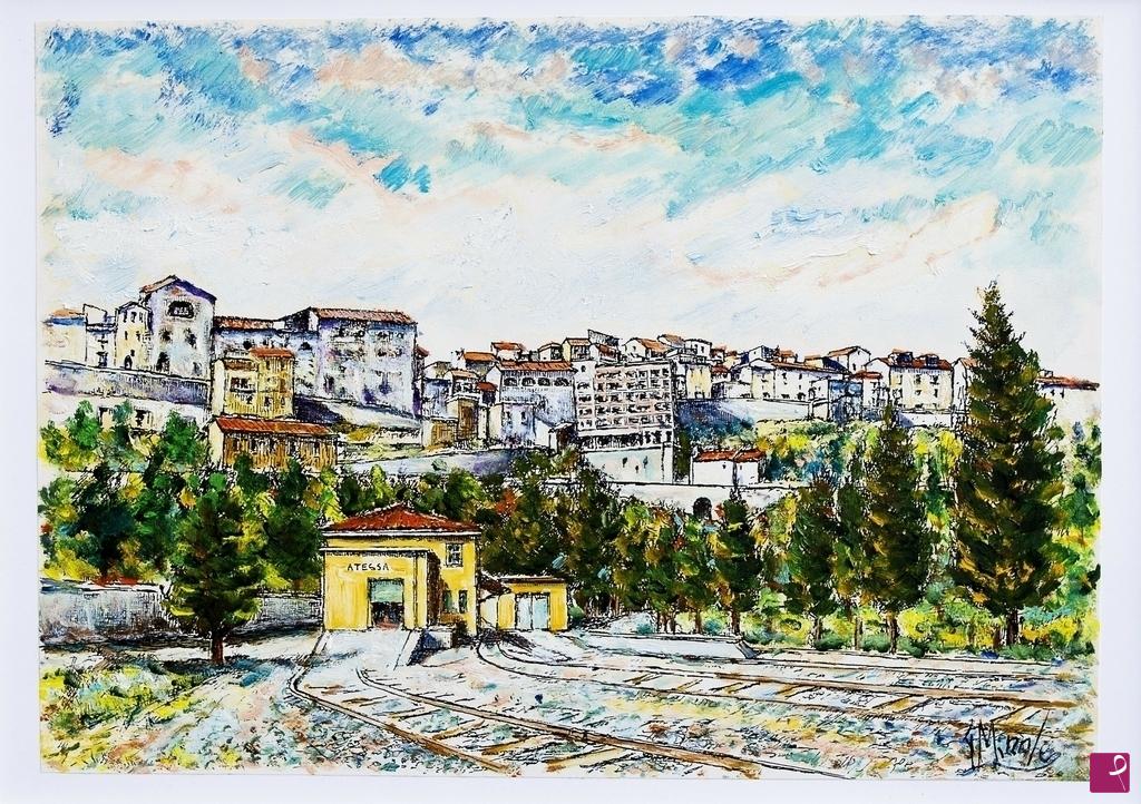 quadri in vendita online - ATESSA- STAZIONE FERROVIARIA SANGRITANA 
