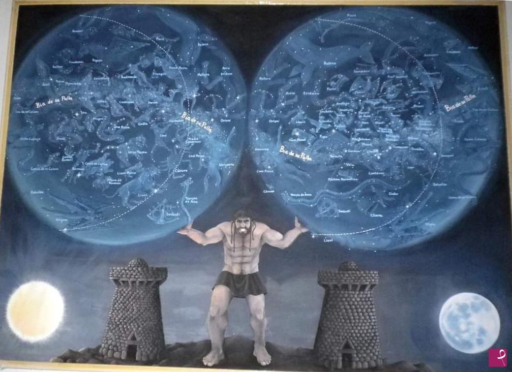 quadri in vendita online - Atlante e le torri del cielo