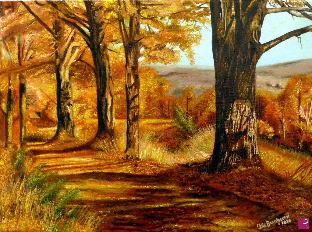 quadri in vendita online - atmosfera d'autunno