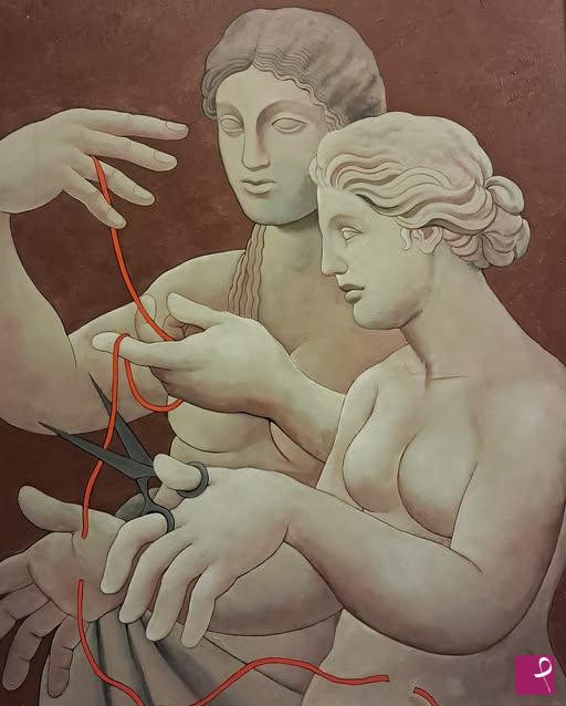 quadri in vendita online - atropo e lachesi