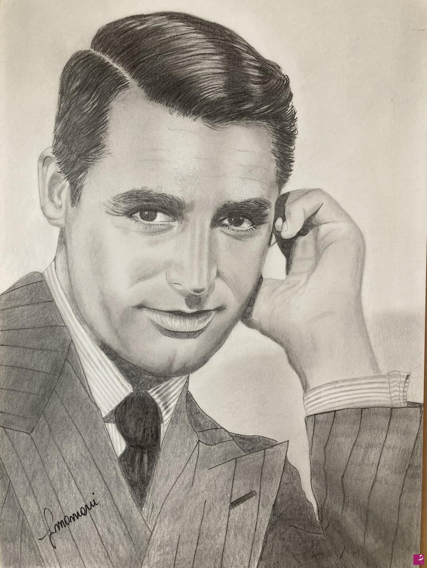 quadri in vendita online - Attori Hollywood - Cary Grant