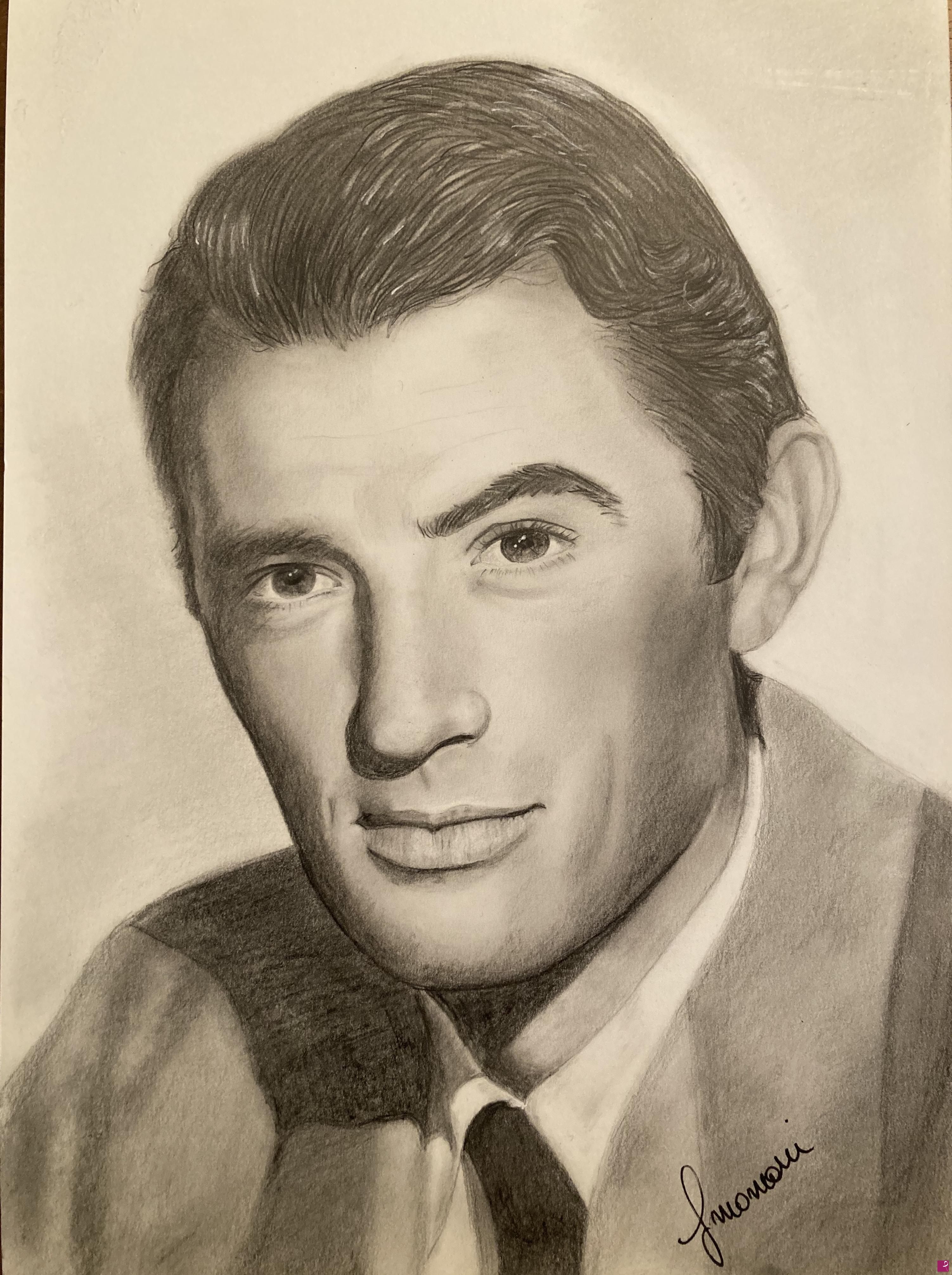quadri in vendita online - Attori Hollywood - Gregory Peck 