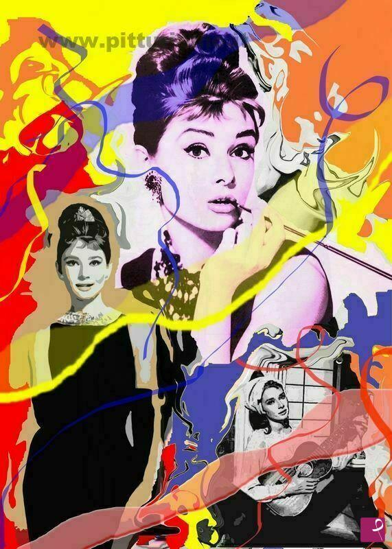 quadri in vendita online - Audrey Hepburn - painting