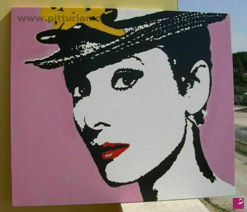 quadri in vendita online - Audrey Hepburn