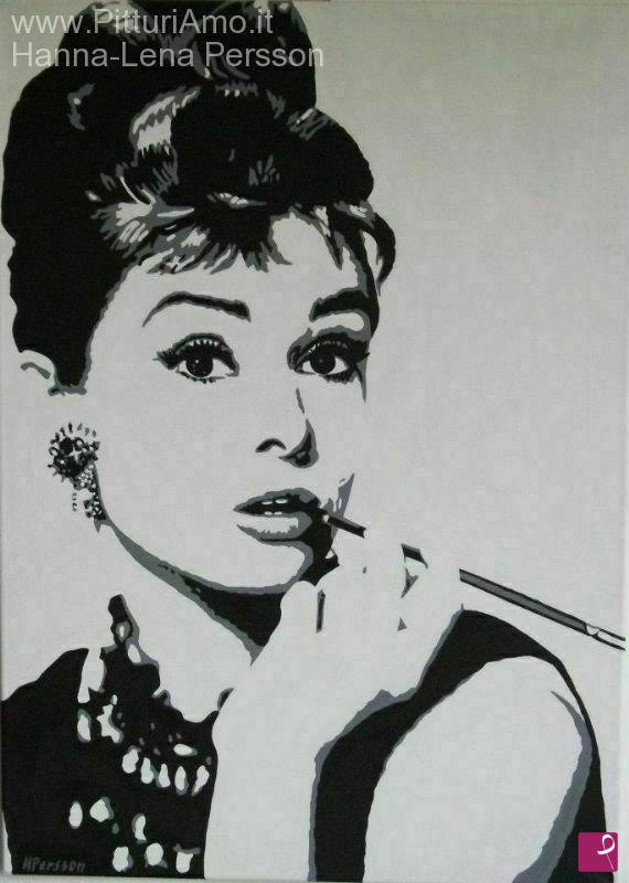quadri in vendita online - Audrey Hepburn