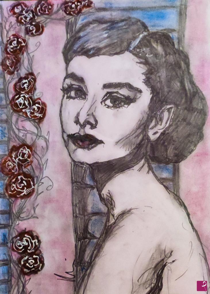 quadri in vendita online - Audrey Hepburn