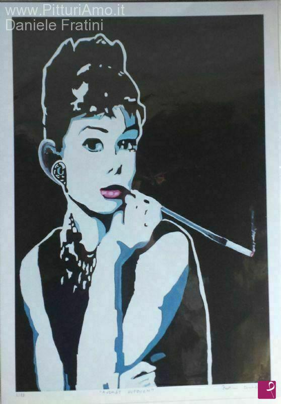 quadri in vendita online - Audrey Hepburn