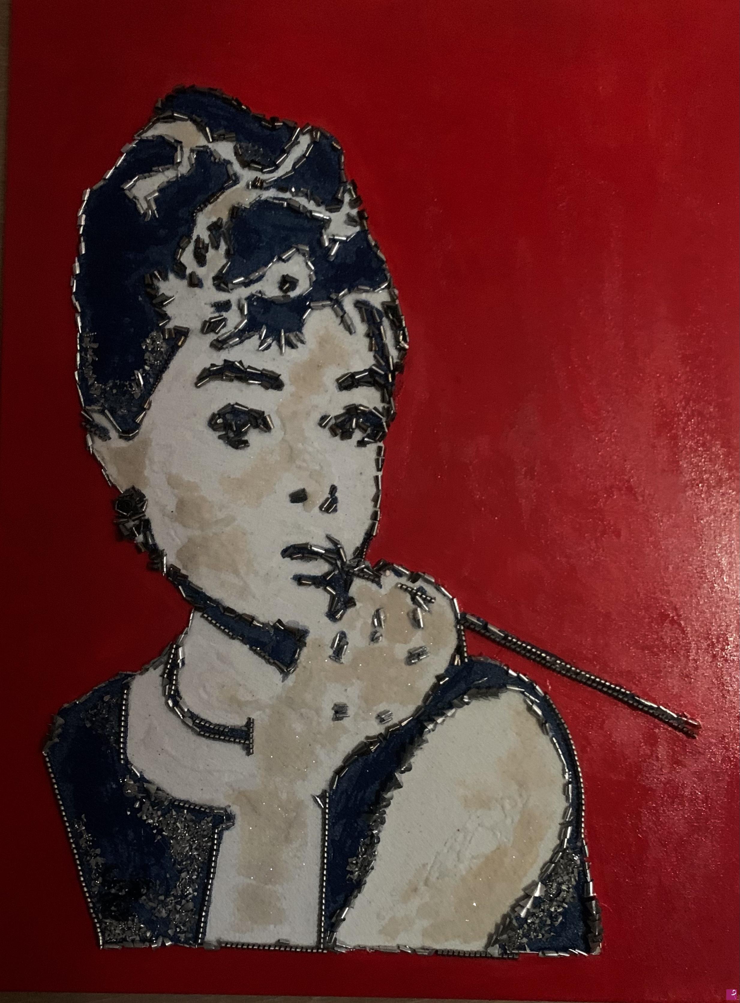 quadri in vendita online - Audrey Hepburn pop art