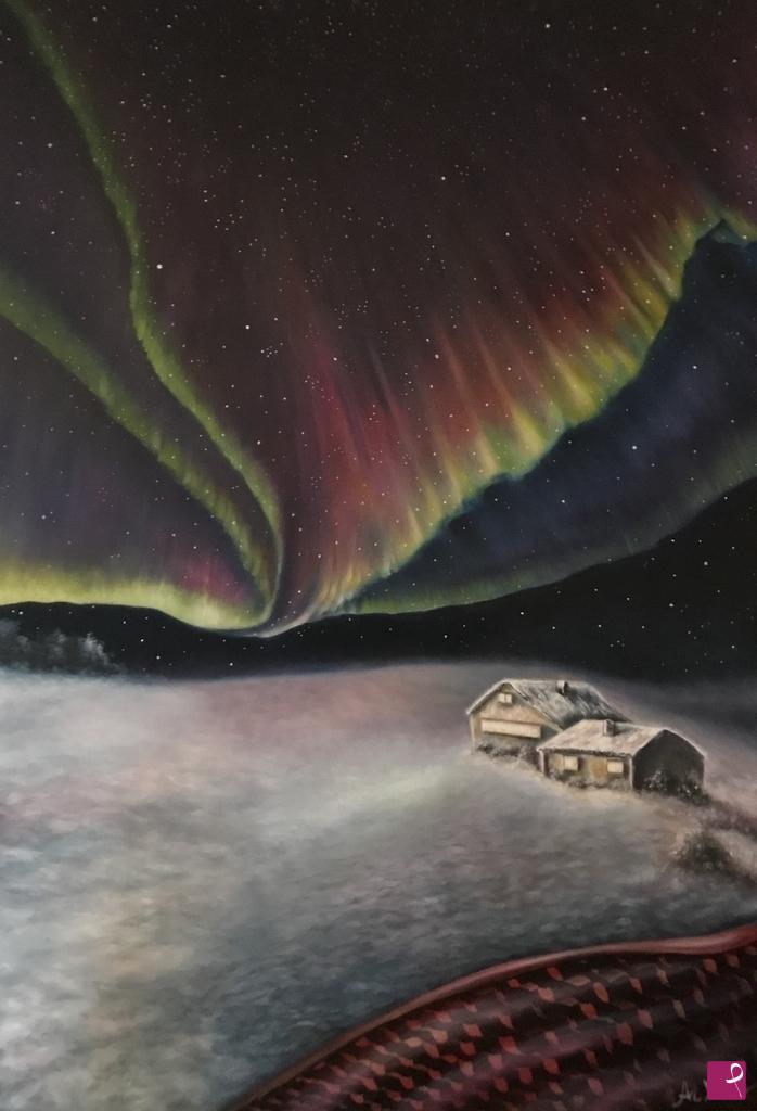 quadri in vendita online - Aurora boreale 