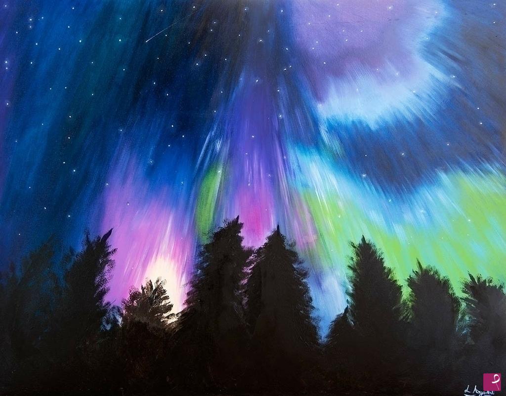 quadri in vendita online - Aurora Boreale