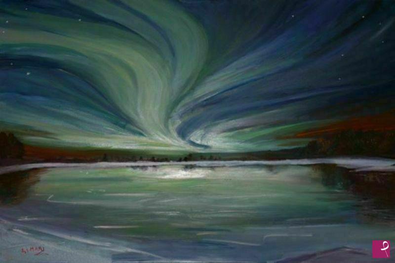 quadri in vendita online - Aurora Boreale