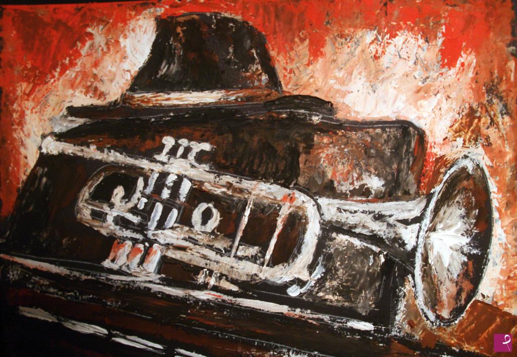 quadri in vendita online - Autoritratto in salsa Jazz