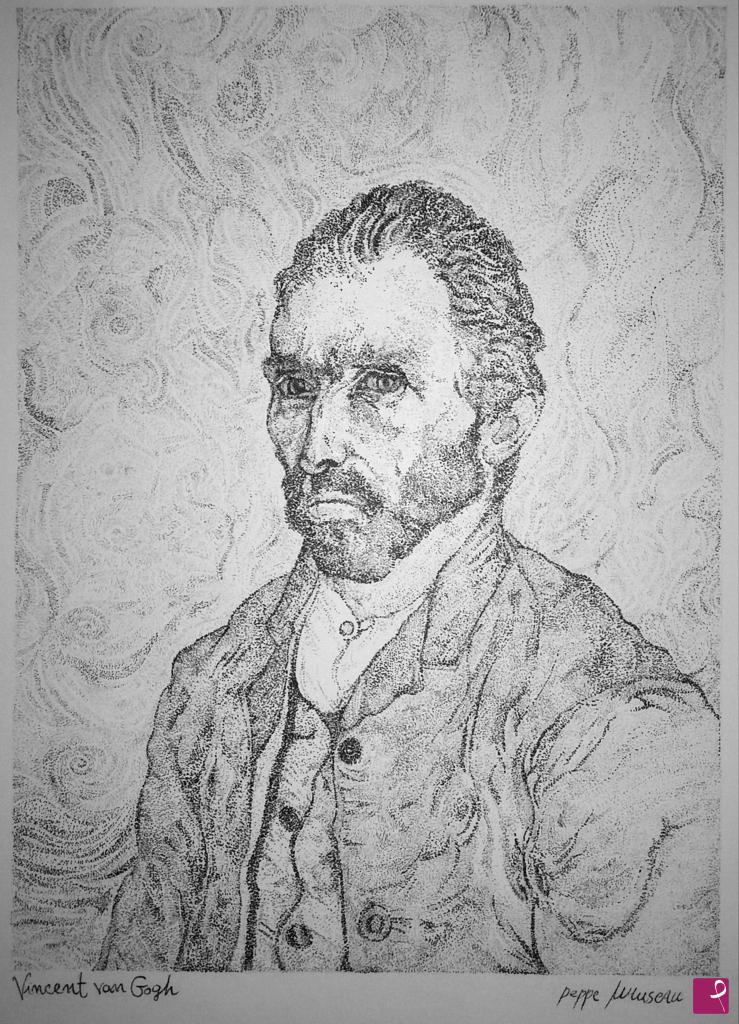 quadri in vendita online - Autoritratto Vincent van Gogh (1889)