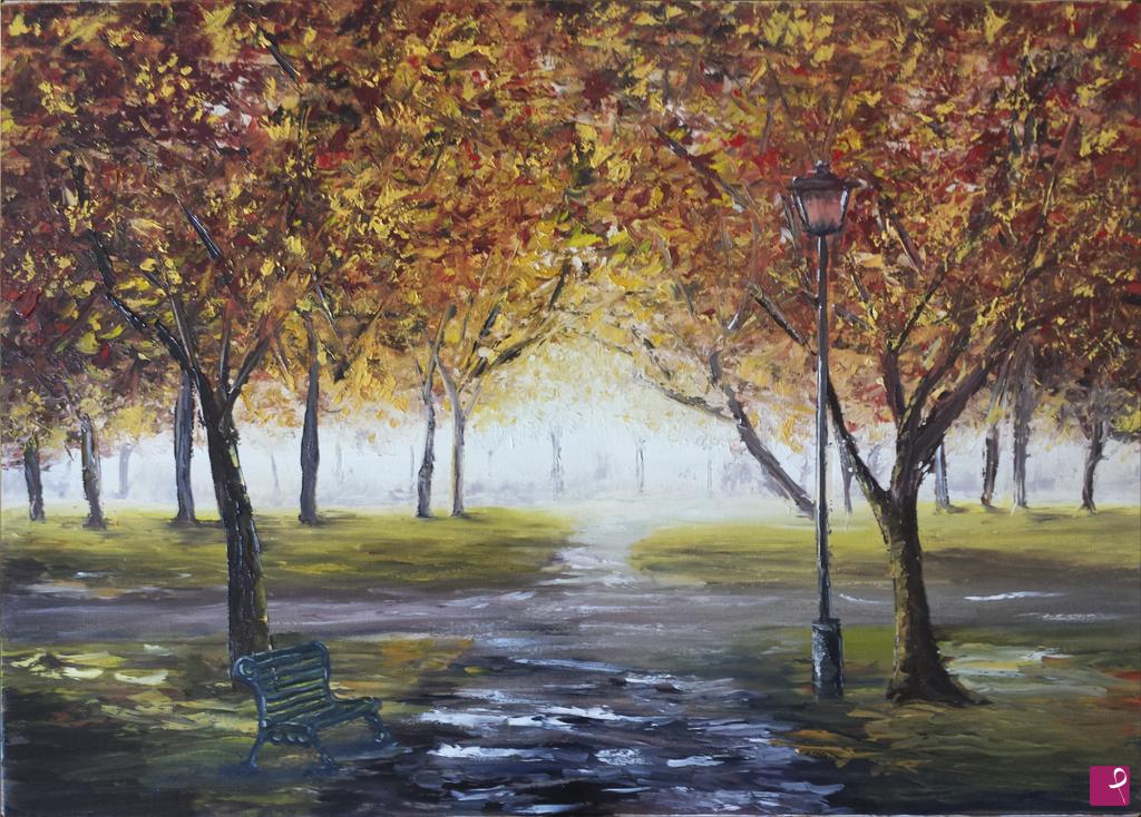 quadri in vendita online - autumn in Central Park #01