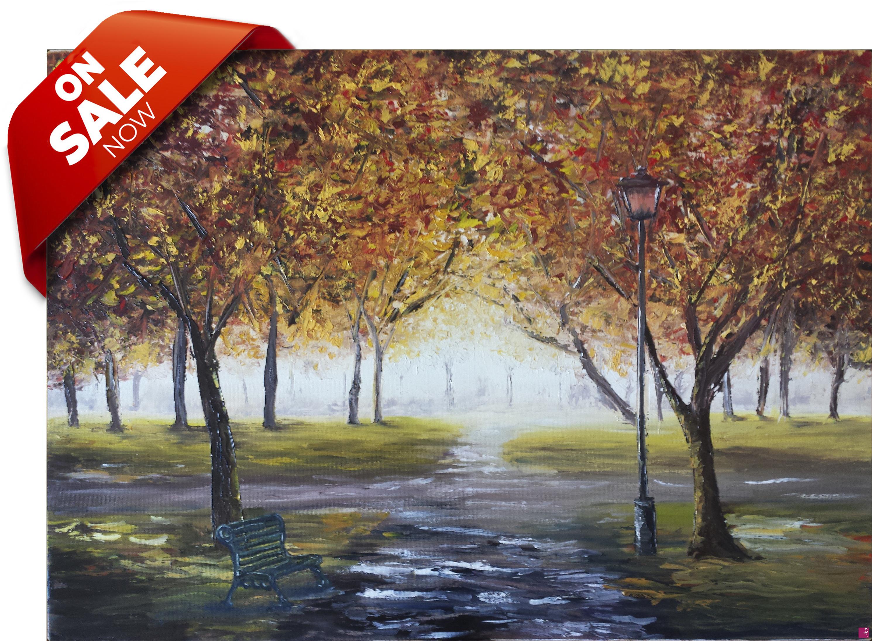 quadri in vendita online - autumn in Central park #01 * IN OFFERTA *