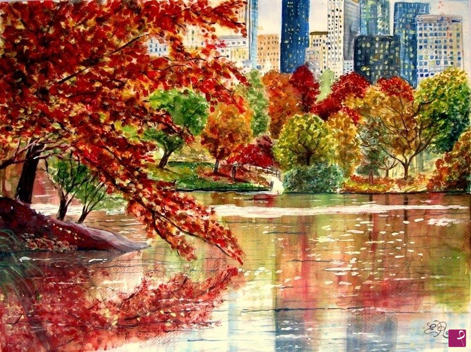 quadri in vendita online - Autumn in New York 
