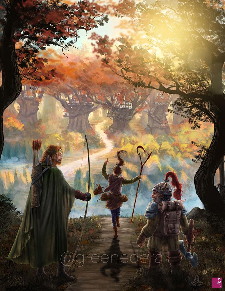 quadri in vendita online - Autumn Twilight