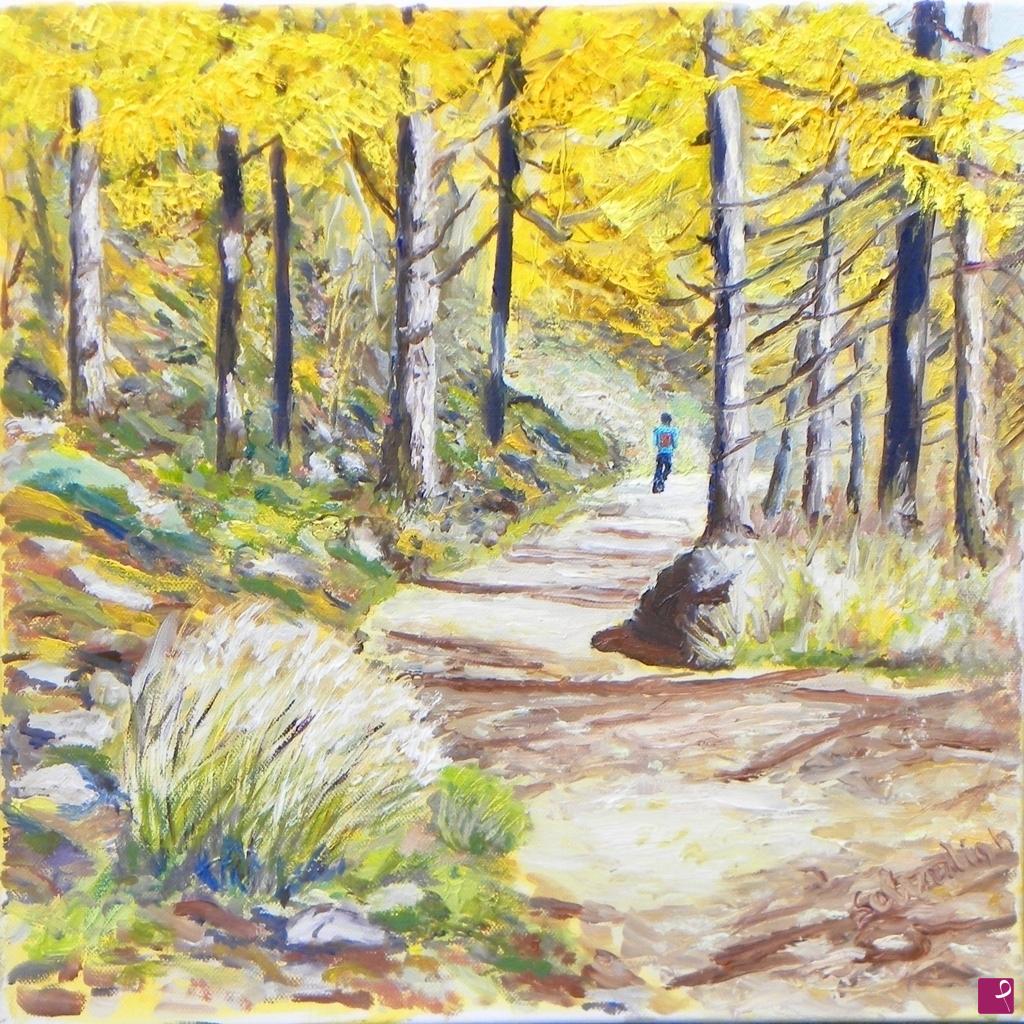 quadri in vendita online - Autunno a Place Moulin