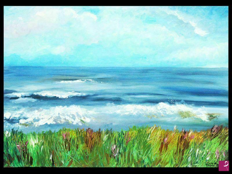 quadri in vendita online - Autunno al mare