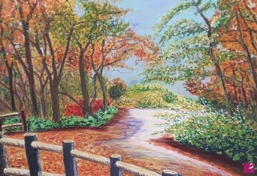 quadri in vendita online - Autunno al parco