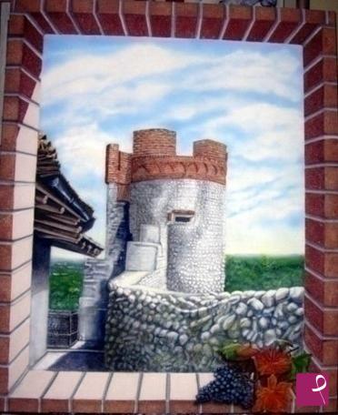 quadri in vendita online - Autunno Al Ricetto - Torre Sud Est