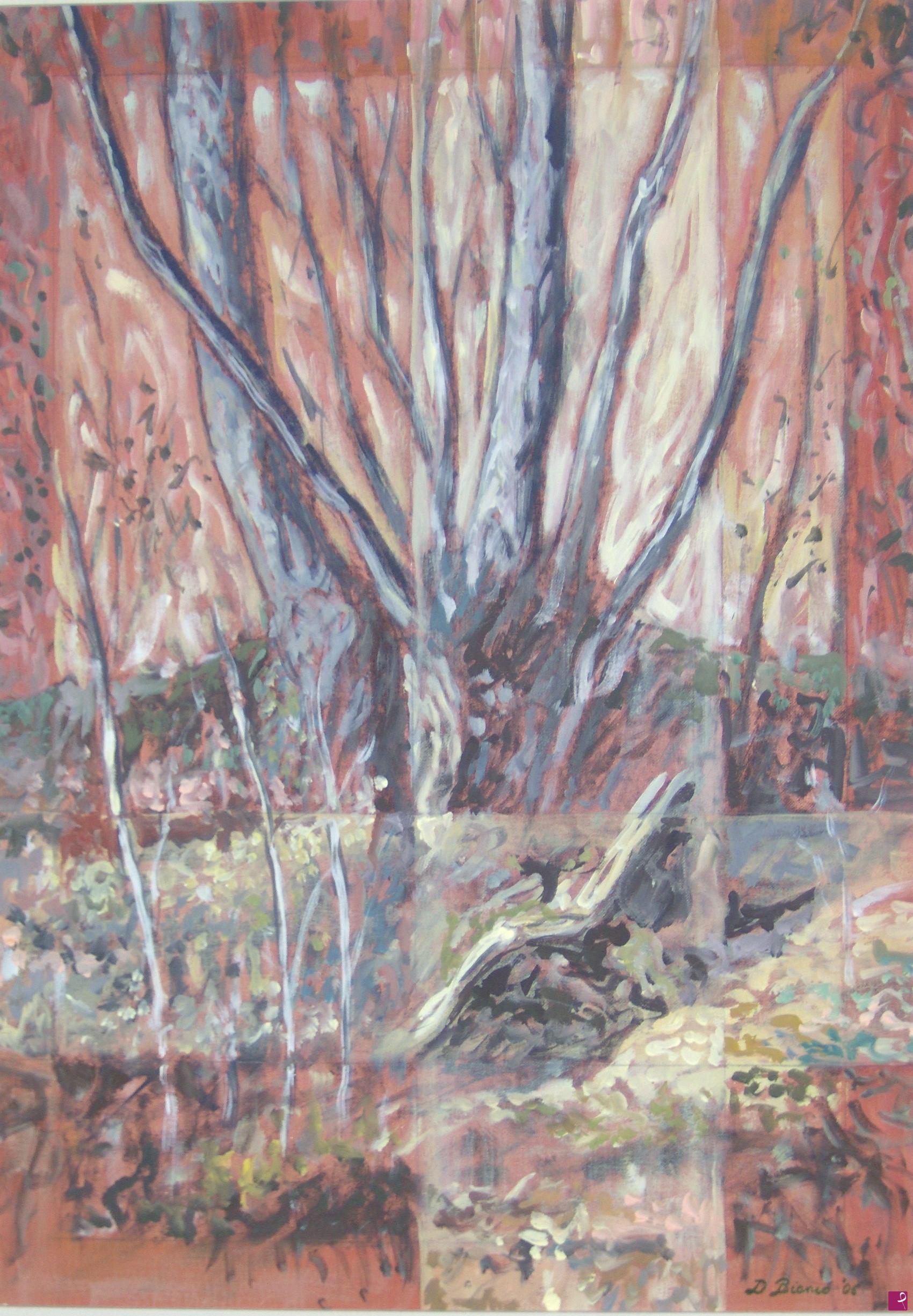quadri in vendita online - Autunno (albero rosso)