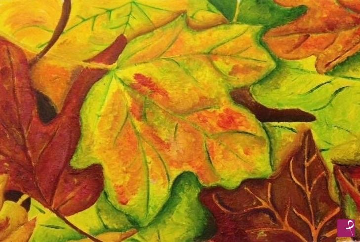 quadri in vendita online - Autunno in foglie