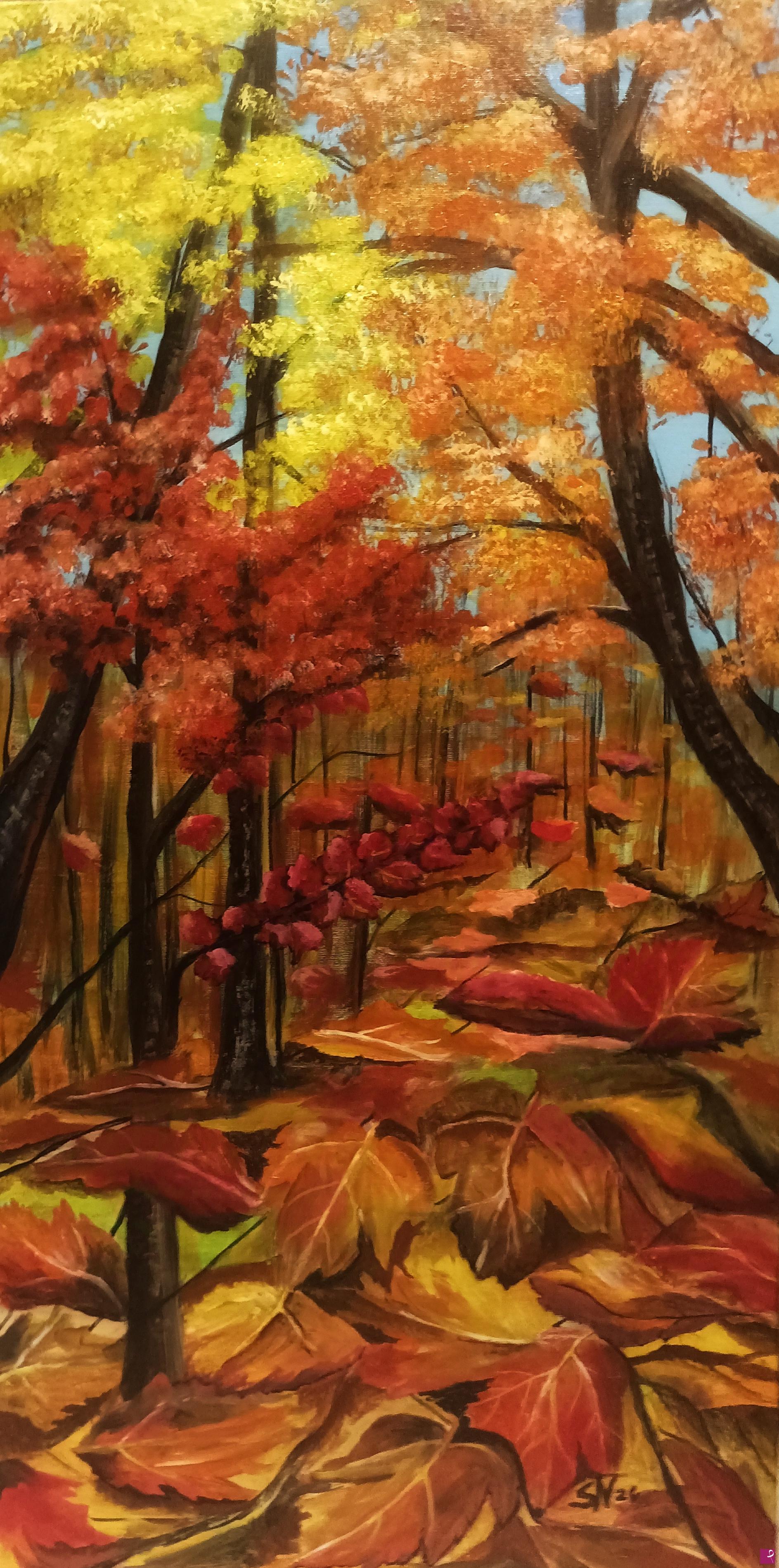 quadri in vendita online - Autunno in montagna 