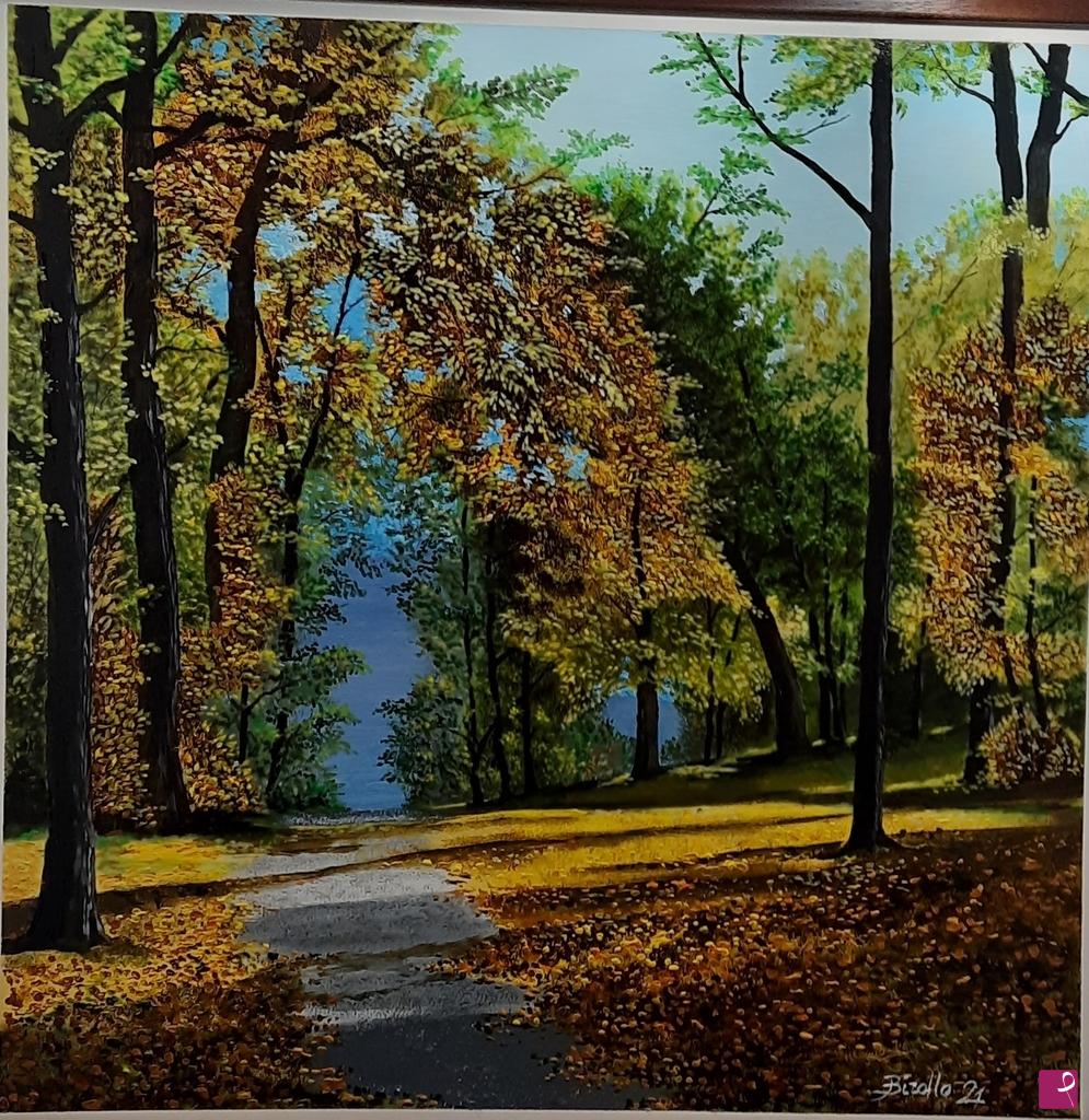 quadri in vendita online - Autunno in monte Grappa