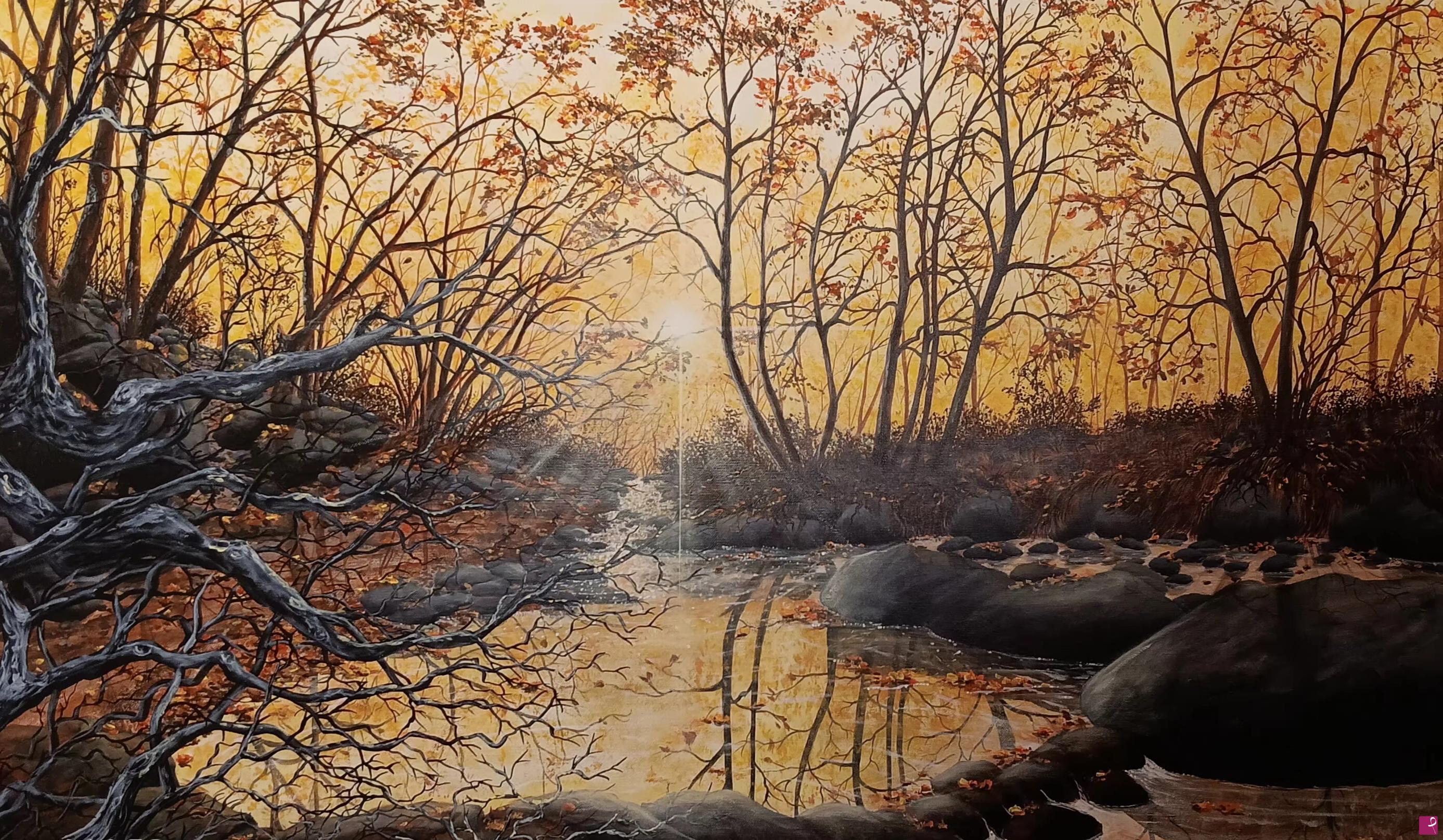 quadri in vendita online - Autunno nel bosco