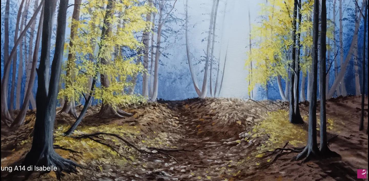 quadri in vendita online - Autunno nel bosco 