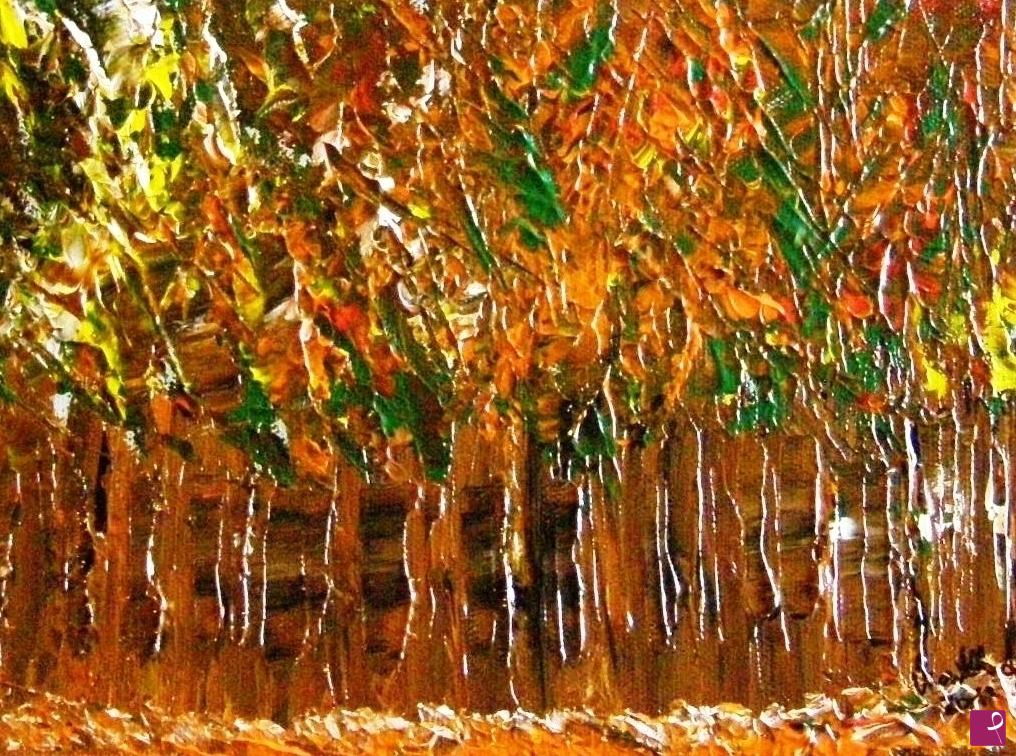 quadri in vendita online - "Autunno nel bosco"