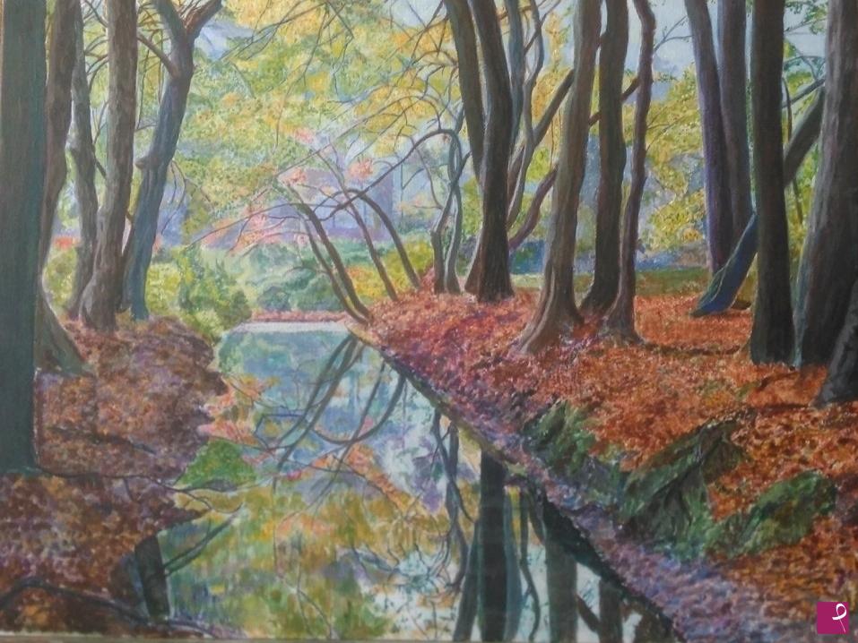quadri in vendita online - Autunno nel parco delle Groane