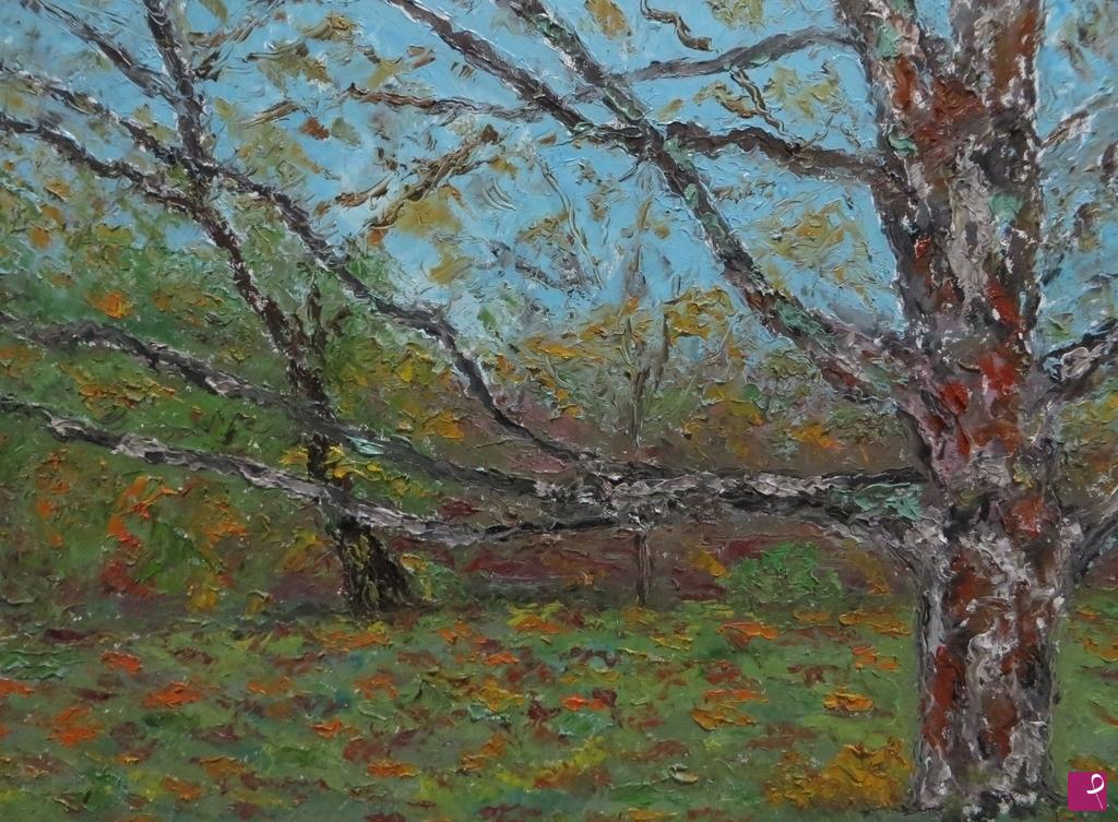 quadri in vendita online - Autunno nel parco Herastrau(Bucarest )