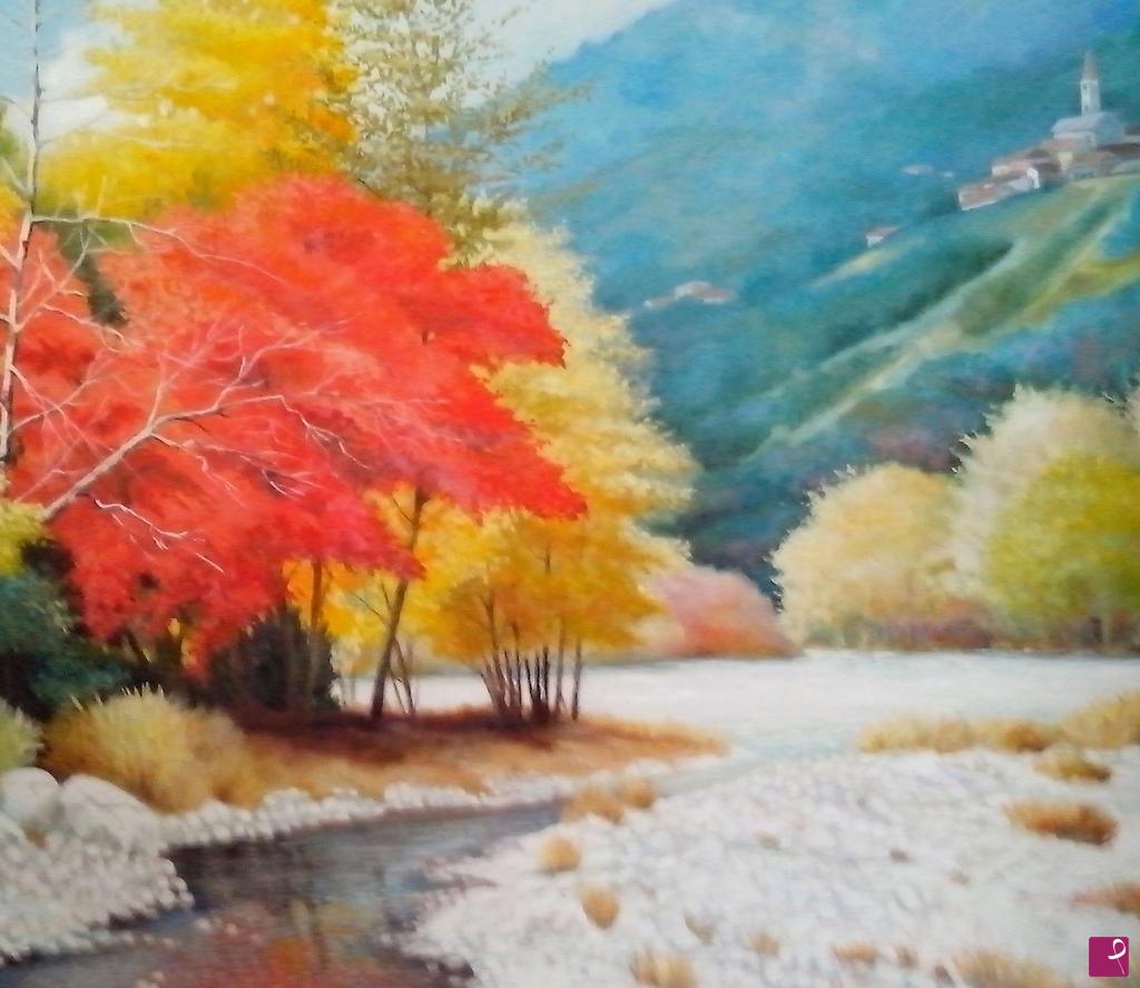 quadri in vendita online - Autunno nel PIAVE