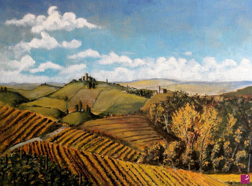 quadri in vendita online - Autunno nelle Langhe