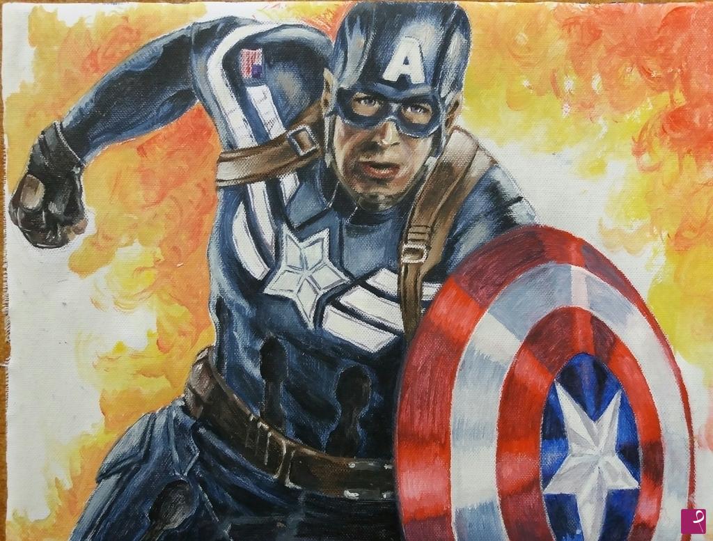 quadri in vendita online - AVENGERS END GAME CAPITAN AMERICA 