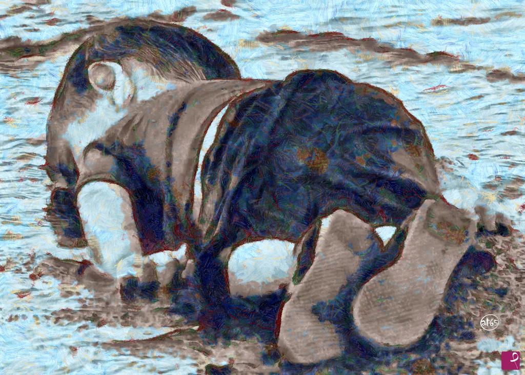 quadri in vendita online - Aylan (la morte dell'umanità)