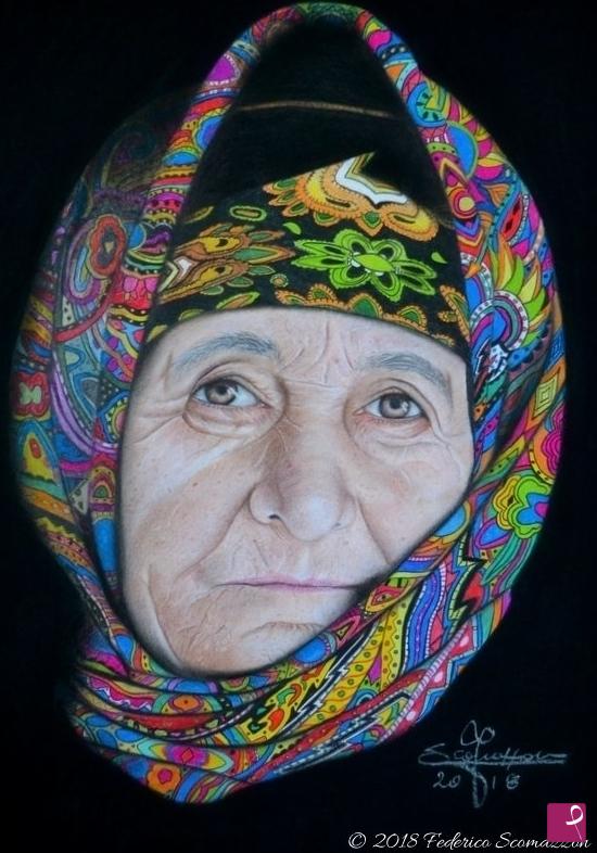 quadri in vendita online - Azerbaijani woman 