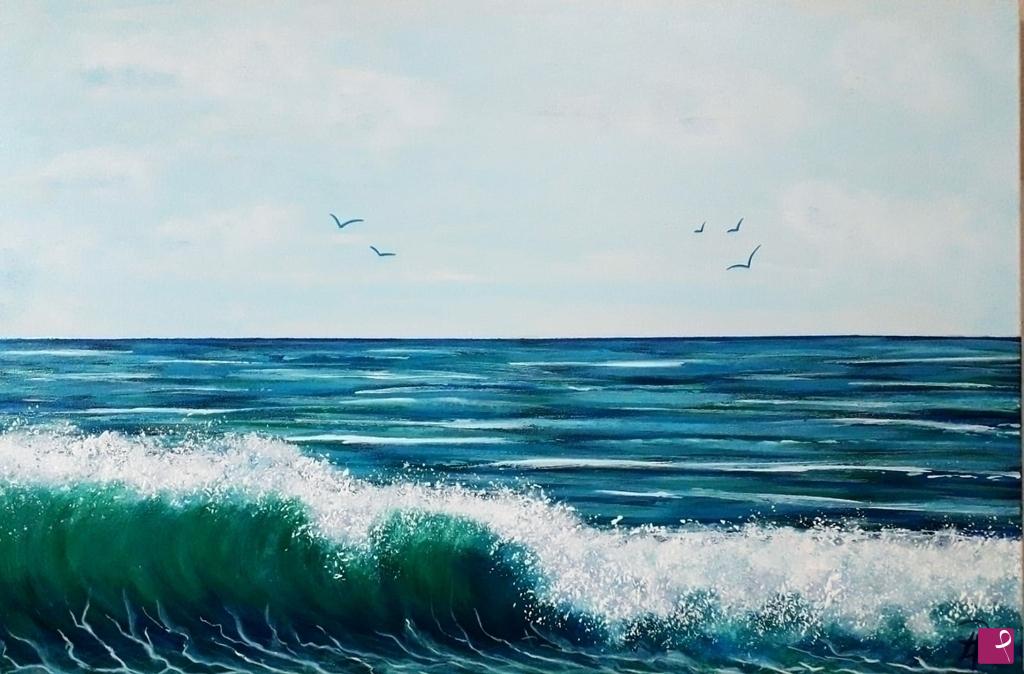 quadri in vendita online - Azzurro mare