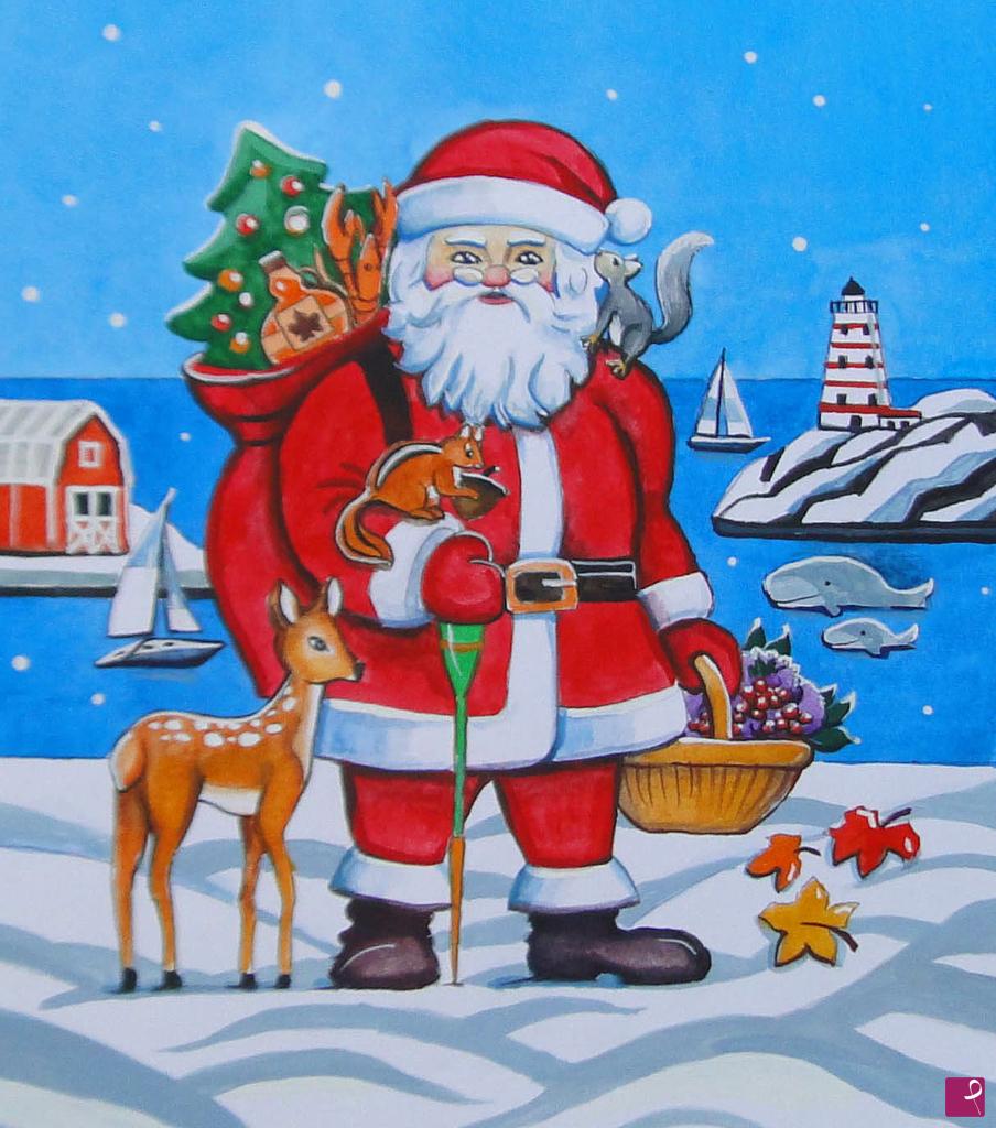 quadri in vendita online - Babbo Natale