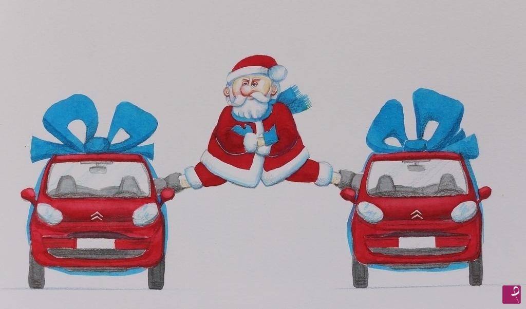 quadri in vendita online - Babbo Natale