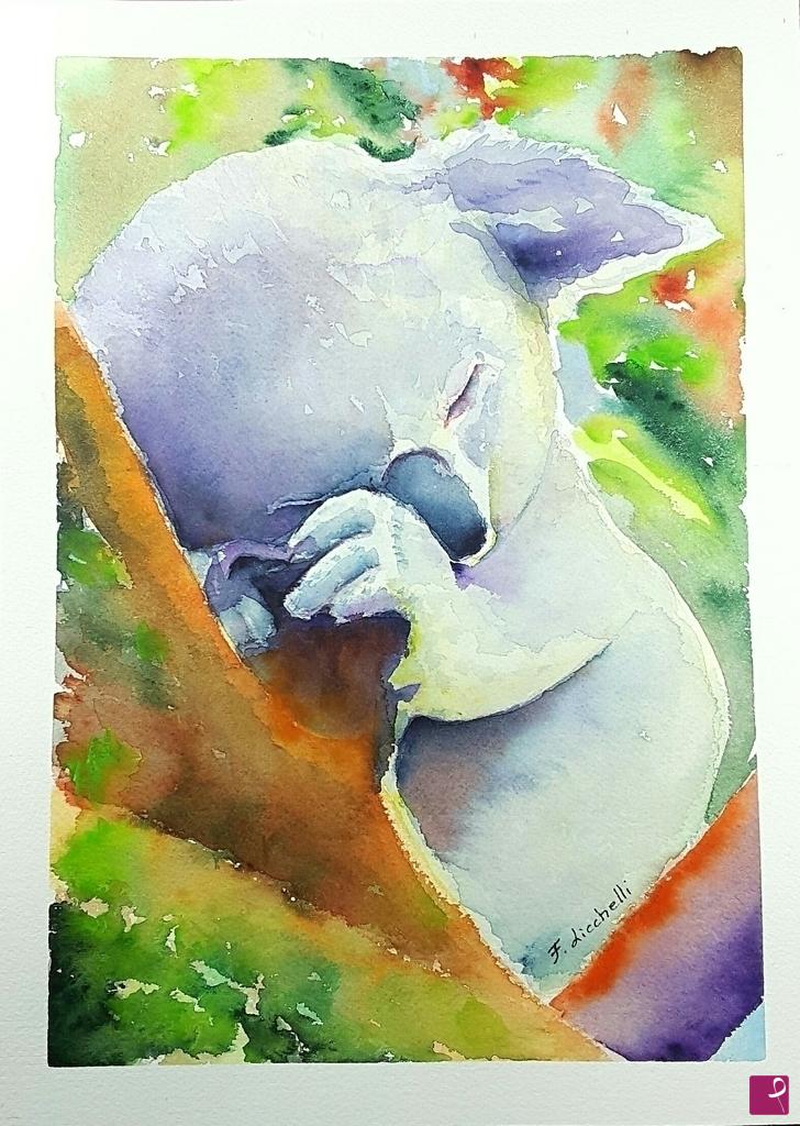 quadri in vendita online - Baby koala
