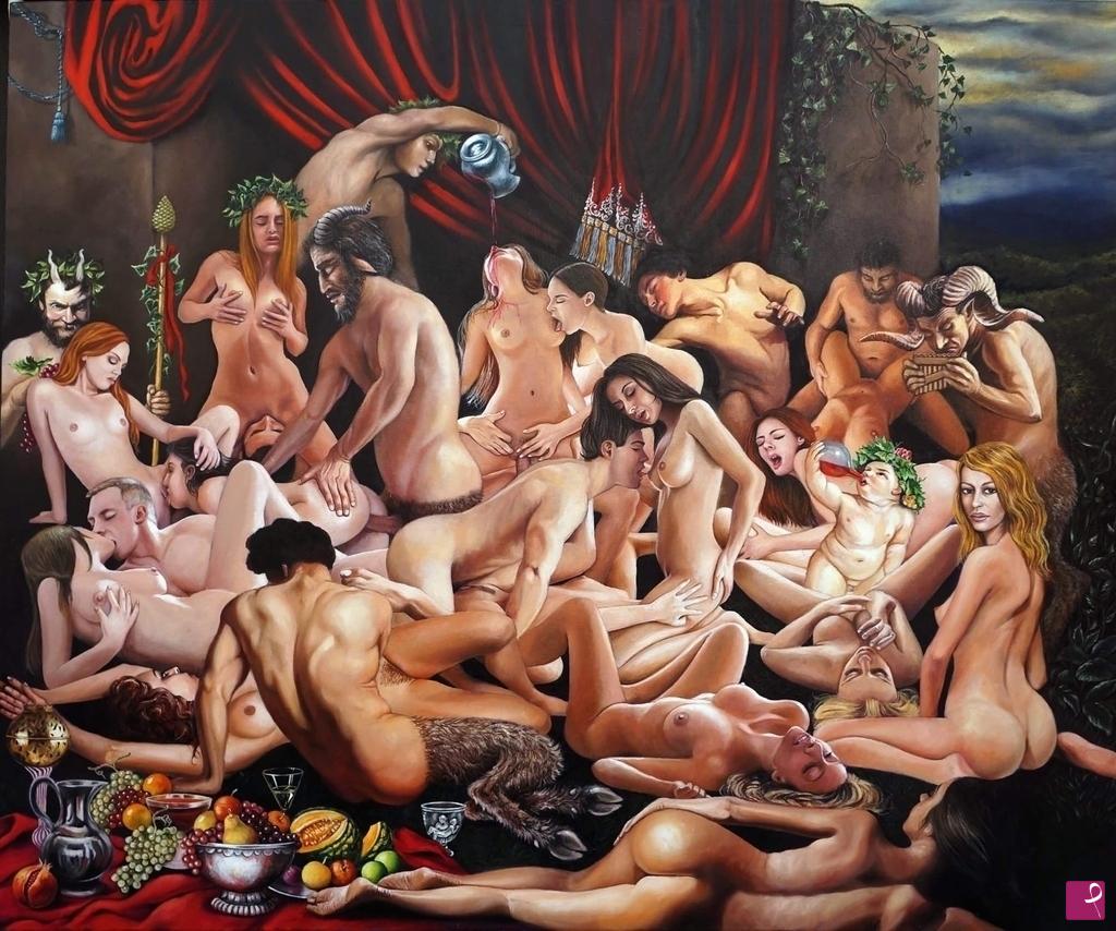 quadri in vendita online - “Baccanale,Dark Necessity”