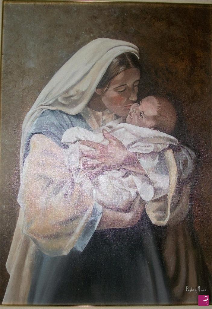 quadri in vendita online - BACIANDO IL VISO DI CRISTO