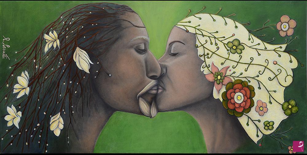 quadri in vendita online - Bacio di Primavera