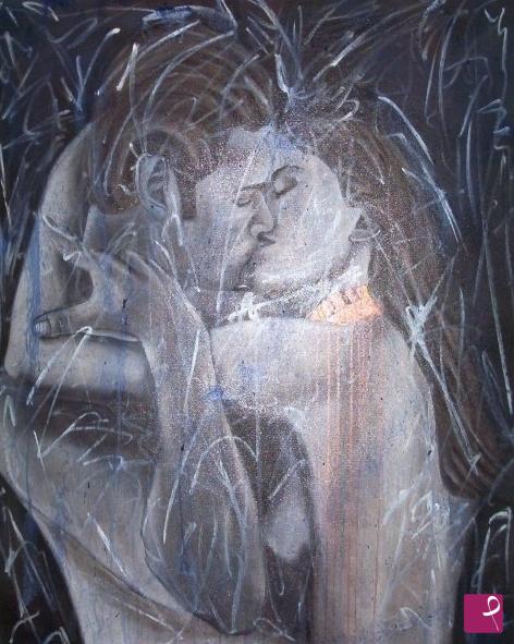quadri in vendita online - BACIO IN BLU