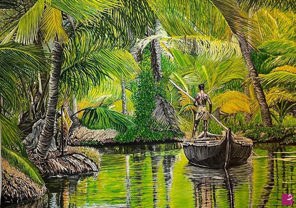 quadri in vendita online - Backwater Kerala