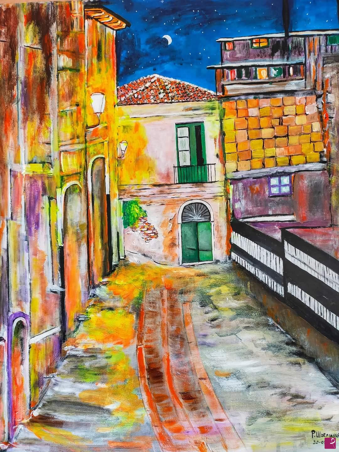quadri in vendita online - " BAGALADI   via Garibaldi "